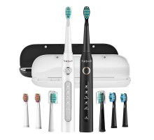 Sonic toothbrushes with head set and case FairyWill FW-507 (Black and white)