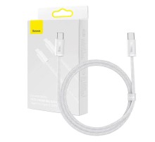 Cable USB-C to USB-C Baseus, 100W, 1m (white)