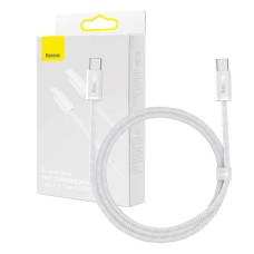 Cable USB-C to USB-C Baseus, 100W, 1m (white)