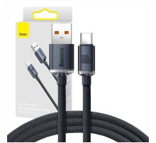 Baseus Crystal Shine cable USB to USB-C, 100W, 1.2m (black)