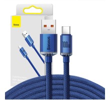 Baseus Crystal Shine cable USB to USB-C, 100W, 2m (blue)