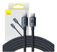 Baseus Crystal Shine cable USB-C to USB-C, 100W, 1.2m (black)