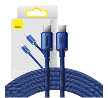 Baseus Crystal Shine cable USB-C to USB-C, 100W, 1.2m (blue)