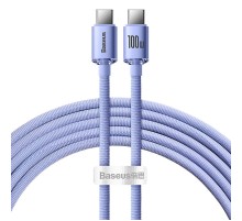 Baseus Crystal Shine cable USB-C to USB-C, 100W, 2m (purple)