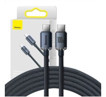 Baseus Crystal Shine cable USB-C to USB-C, 100W, 2m (black)