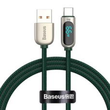 Baseus Display Cable USB to Type-C, 66W, 1m (green)