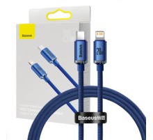 Baseus Crystal cable USB-C to Lightning, 20W, 1.2m (blue)