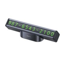 Baseus Square Bar Temporary Parking Number Plate (Black)