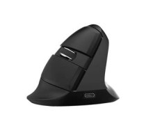 Wireless Vertical Mouse Delux M618Mini BT+2.4G RGB 4000DPI (Iron Gray)