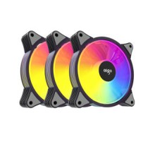 Computer Fan set 3in1 Aigo AR12 ARGB 120x120 (black)