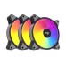 Computer Fan set 3in1 Aigo AR12 ARGB 120x120 (black)