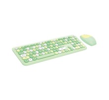 Wireless keyboard + mouse set MOFII 666 2.4G (Green)