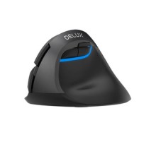 Wireless Vertical Mouse Delux M618Mini DB BT+2.4G 2400DPI (black)
