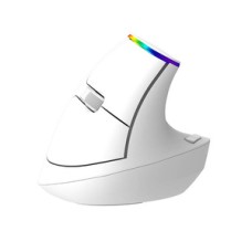 Wireless Vertical Mouse Delux M618C 2.4G 1600DPI RGB (white)