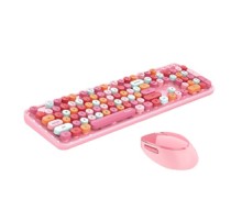 Wireless keyboard + mouse set MOFII Sweet 2.4G (pink)