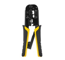 Deli Tools EDL4971 Ethernet Connector Crimping Pliers, 4/6/8P, RJ45/RJ14/RJ12/RJ9