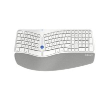 Wireless Ergonomic Keyboard Delux GM901D BT+2.4G (white)