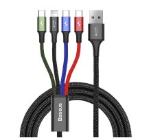 Baseus Fast USB Cable 4in1 2xUSB-C / Lightning / Micro 3,5A 1,2m - Black