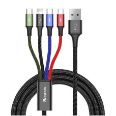 Baseus Fast USB Cable 4in1 2xUSB-C / Lightning / Micro 3,5A 1,2m - Black