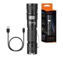 Flashlight Superfire A2, 650lm, USB