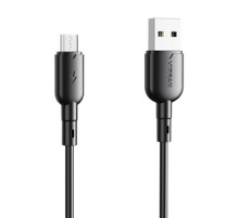 USB to Micro USB cable VFAN Colorful X11, 3A, 1m (black)