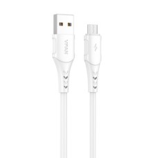 USB to Micro USB cable VFAN Colorful X12, 3A, 1m (white)