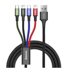 Baseus Fast USB cable 4in1 USB-C / 2x Lightning / Micro 3,5A 1,2m - black