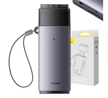 Baseus Lite Series SD/TF memory card reader, USB (gray)