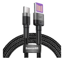 Baseus Cafule USB-C Cable Huawei SuperCharge, QC 3.0, 5A 1m (Black+Gray)