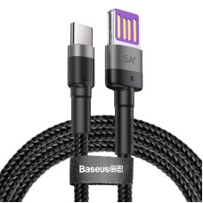 Baseus Cafule USB-C Cable Huawei SuperCharge, QC 3.0, 5A 1m (Black+Gray)