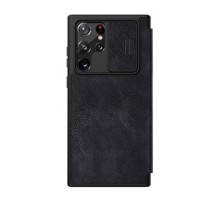 Case Nillkin Qin Leather Pro for SAMSUNG S22 Ultra (black)