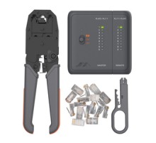 5-in-1 Kit: Cable Tester, Crimper, Stripping Knife, Case, RJ45 Plugs Jimi Home JM-GTW5N
