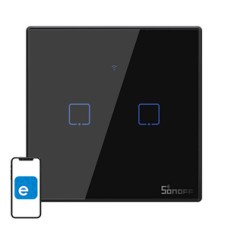 Touch light switch WiFi + RF 433 Sonoff T3 EU TX (2-channel)