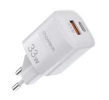 Wall Charger Choetech, 33W, PD5006 A+C dual port (white)