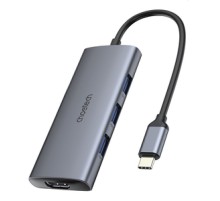 Adapter 7w1 Choetech HUB-M19 USB-C (silver)