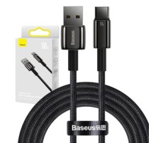 Baseus Tungsten Gold Cable USB to USB-C, 100W, 2m (black)