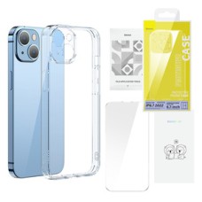 Baseus SuperCeramic Transparent Glass Case and Tempered Glass set for iPhone 14 Plus