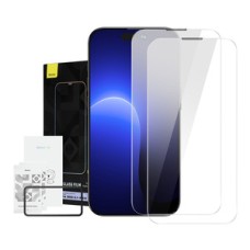 Baseus Crystal Tempered Glass Dust-proof 0.3mm for iPhone 14 Pro (2pcs)