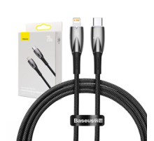 USB-C cable for Lightning Baseus Glimmer Series, 20W, 1m (Black)