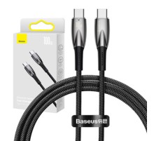 USB-C cable for USB-C Baseus Glimmer Series, 100W, 1m (Black)