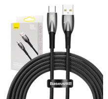 USB cable for USB-C Baseus Glimmer Series, 100W, 2m (Black)