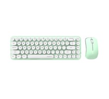 Wireless keyboard + mouse set MOFII Bean 2.4G (White-Green)