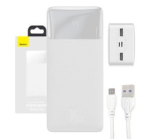 Powerbank Baseus Bipow 30000mAh, 15W (white)