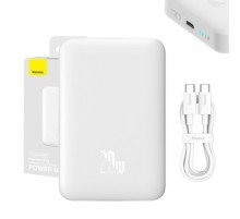 Powerbank Baseus Magnetic, 10000mAh, USB-C 20W, MagSafe (white)