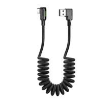 USB to USB-C cable, Mcdodo CA-7310, angled, 1.8m (black)