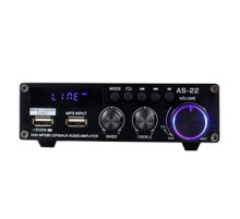 Blitzwolf AS-22 audio amplifier, 45W, Bluetooth 5.0, USB + remote control (black)
