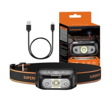 Headlamp Superfire HL05-E, 120lm, USB