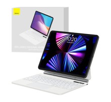 Case with keyboard for iPad Baseus Brilliance PRO 10, 10.9" (white)