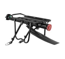 Bicycle Rear Rack with fender and reflector Rockbros HJ1008-1 (black)