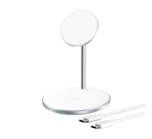 Wireless charger Choetech T581-F with stand (white)